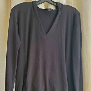 Banana Republic black top with hoodie